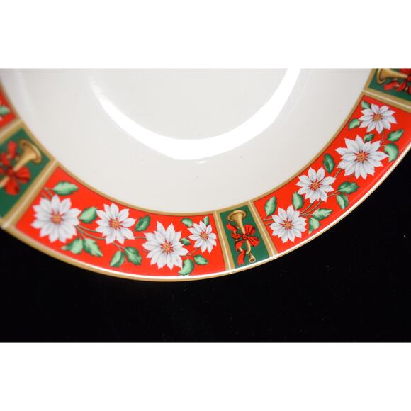 9.5 inch Serving Bowl CHARLTON HALL KOBE CLASSIC TRADITIONS JAPAN Christmas Set - Picture 3 of 6